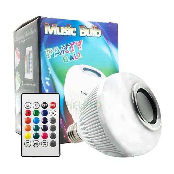 Lampada Musical Bluetooth Luz Led Rgb Bivolt Com Controle