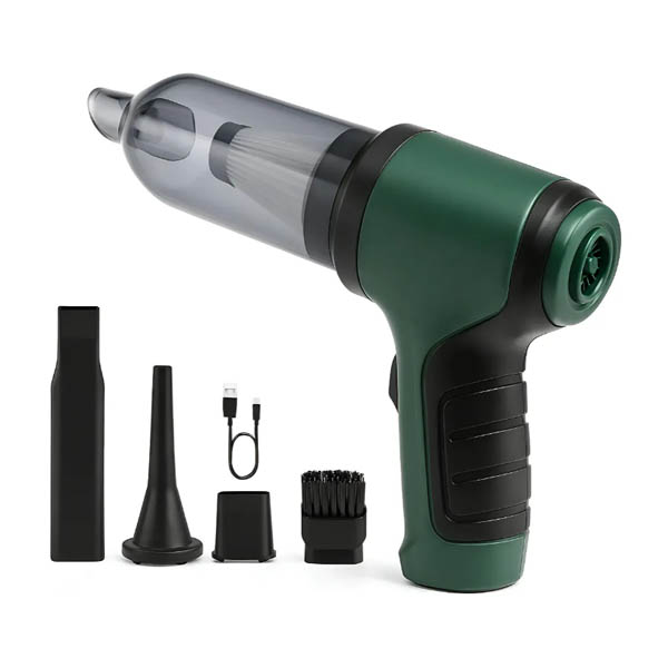 Mini Aspirador Pó Soprador Vácuo 3em 1 Portátil Recarregável Cor
